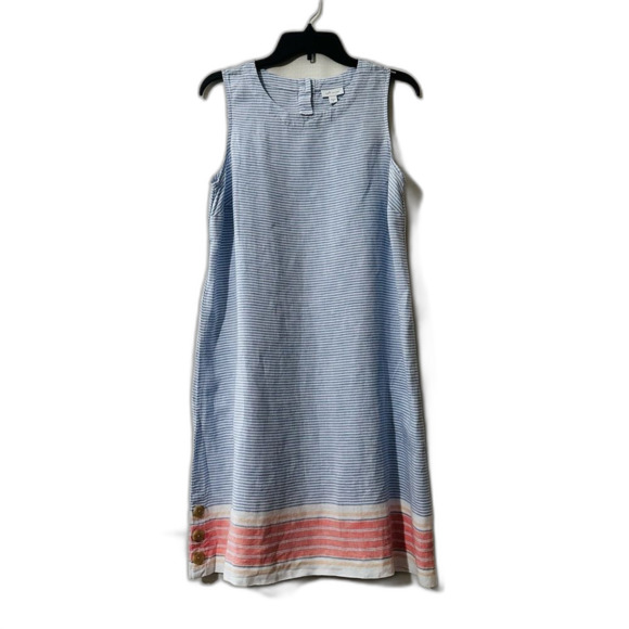 J. Jill Dresses & Skirts - J.Jill Woman's Side Button Sleeveless Linen Dress Sz. M